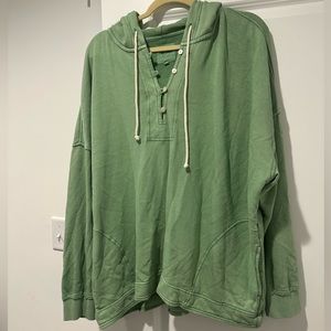 Aerie green sweatshirt in xl